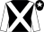 Black, white cross sashes, white sleeves, black cap, white star (John M Kennedy)