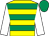 Yellow & emerald green hoops, white sleeves, emerald green cap (Ballymartle Syndicate)