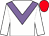 White body, mauve chevron, white arms, red cap (P Sabban)