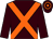 Brown, orange cross belts, hooped cap (W J Burke)