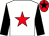 White, red star, black sleeves, red cap, black star (John O Clifford)