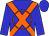 Blue, Orange Cross Sashes, Orange Circle (Happy Tenth Stable)