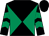 Black and emerald green diabolo, chevrons on sleeves, black cap (The Boot Inn Partnership)