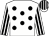 White, black spots, striped sleeves and cap (Buck Hill)