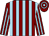Maroon and light blue stripes, hooped cap (Jakeman,booth,lanchbury,mason,hewlett)