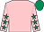 Pink, emerald green stars on sleeves, emerald green cap (Westerwood (wg) Global Limited)