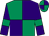 Emerald green and purple (quartered), purple sleeves, emerald green armlets (Mr Andrew Page)