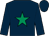 Dark blue, emerald green star (Mrs Margaret Kidger & Mr Geoffrey Bish)
