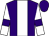 Purple, white stripe, white sleeves, purple armlets (Mr N M Lampard)