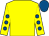 Yellow, royal blue spots on sleeves, royal blue cap (The Tacticians)