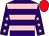 Purple, pink hoops, purple sleeves, pink stars, red cap (Mayoh, Callan, Beese And The Dennys)