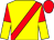 Yellow, red sash, red and yellow halved sleeves, red cap (Wallys Dream Syndicate)
