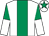 White, emerald green panel, halved sleeves, emerald green star on cap (Thomas Stapleton)
