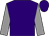 Purple, grey sleeves, purple cap (Tom Groarke)