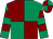 Emerald green & maroon quartered, hooped sleeves, quartered cap (OneToTen Syndicate)