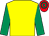 Yellow, emerald green sleeves, red & emerald green hooped cap (CLG G G Syndicate)