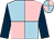 Pink & light blue quartered, dark blue sleeves, pink & light blue quartered cap (L O'Connor)
