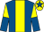Royal blue, yellow panel, halved sleeves, yellow cap, royal blue star (Daragh O'Driscoll)