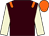 Brown, orange epaulets, beige sleeves, orange cap (Simon Brown & Ron Watts)