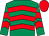 Emerald green & red chevrons, red cap (James Mathews)