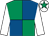 Royal blue & emerald green quartered, white sleeves, white cap, emerald green star (Mrs S Sunderland)
