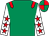Emerald green, red epaulets, white sleeves, red stars, emerald green and red quartered cap (R & P Scott & I Payne & K Franklin)
