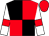 Black and red (quartered), white sleeves, red armlets, red cap (The Rann Family)