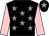 Black body, grey stars, pink arms, black cap, grey star (R De Galeazzi)