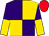 Purple and gold (quartered), halved sleeves, red cap (Mr J Swinnerton)