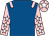 Royal blue, pink epaulets, pink sleeves, white stars, pink cap, white star (Little and Large Racing Partnership)