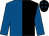 Black & royal blue halved, royal blue sleeves, royal blue diamonds on cap (Amber Blue Partnership)