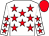 White, red stars, red cap (Patrick Melarkey)