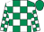 Emerald green & white check, emerald green cap (Patrick Joseph Madine)