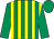 Emerald green & yellow stripes, emerald green sleeves & cap (Love Thy Neighbour Syndicate)