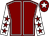 Maroon, white seams, white sleeves, maroon stars, maroon cap, white star (Ace Bloodstock Partnership)
