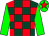 Dark green & red check, green slvs, green cap, red star (Christopher McHale)