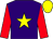 Purple, yellow star, red sleeves, yellow cap (Mr R Lock, Mrs B Tully & Mrs C Scott)