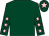Dark green, pink stars on sleeves, dark green cap, pink star (Mr Barry White)