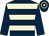 Dark blue, beige hoops, dark blue sleeves (The Florian Racing Club)