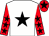 White, black star, red sleeves, black stars, red cap, black star (Miss L D Sanders)