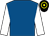 Royal blue, white sleeves, black & yellow hooped cap (William O'Donnell)
