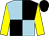 Light blue and black (quartered), yellow sleeves, black cap (Turcan, Dunning, Price, Stewart, Burnh)