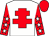 White, red cross of lorraine, red sleeves, white stars, red cap (Quandt & Cochrane)