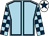 Light blue, dark blue seams, checked sleeves, white cap, dark blue star (Peaky Blinders)