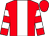 Red, white stripe, hooped sleeves (Mr G A Probin)