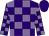 Purple and mauve check, purple cap (The Jessies)
