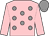 Pink, grey spots, pink sleeves, grey cap (Frank & Annette Brady)