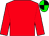 Red, green and black quartered cap (Mrs John Murphy)