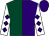 Dark green and purple (halved), white sleeves, purple diamonds, purple cap (P Crook, J Moynihan, R Mortlock)