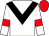 White, black chevron, white sleeves, red armlets, red cap (Mr & Mrs Jim Reeve And Mrs H Kebby)